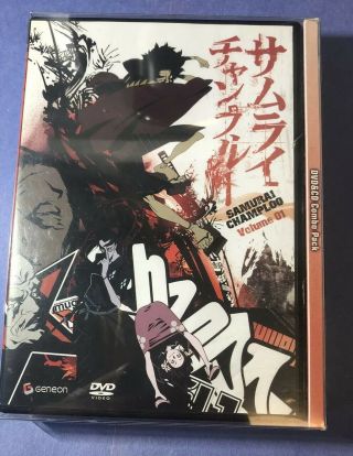Samurai Champloo - Vol.  1 (DVD,  2005) 1 - 4 Combo Pack Soundtrack CD Rare Katana 3