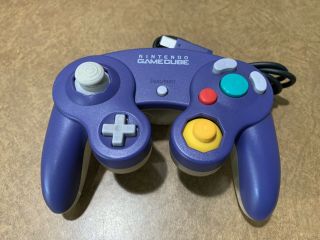 Official Nintendo Gamecube Controller Indigo Clear Purple Rare