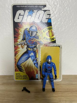 Vintage 1982 - 83 Gi Joe Cobra Commander Enemy Leader 6200 Complete W/ File Card
