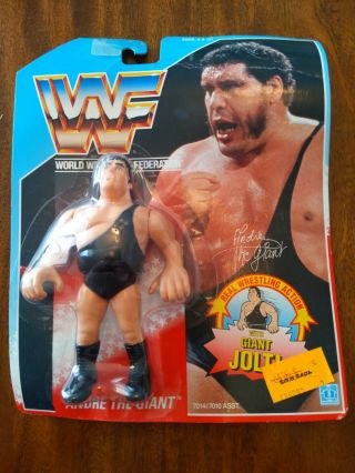 Wwf Wrestling 1990 Series 1 Hasbro Andre The Giant Figure Blue Card 1st 7014