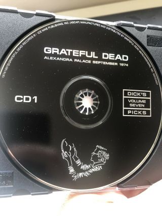 Grateful Dead: Dick ' s Picks Volume 7 London,  UK 1974 September 3 CD Rare & OOP 3