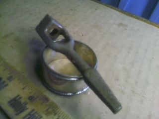 Threaded Bolt Nut Tool Brace Bit Antique Vintage Old Tool Hardware 1/2 In Square
