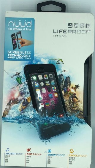 Lifeproof NÜÜd Case For Apple Iphone 6s Plus - Black (rare) Screenless Design