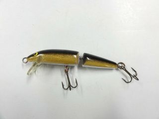 VINTAGE RAPALA J - 9 FLOATING JOINTED MINNOW GOLD 3 1/2 