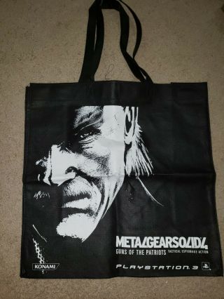 Metal Gear Solid 4 Bag Limited Edition Rare