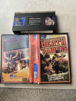 Death Raiders Vhs/ Very Rare ‘r - Rated’ Jungle Action Thorn Emi Video