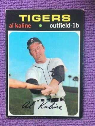 1971 Topps Detroit Tigers Al Kaline 180 Baseball Card