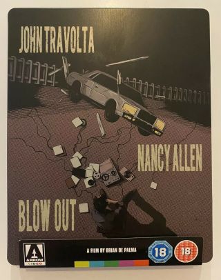 Blow Out (blu - Ray Steelbook) Region B Brian De Palma Arrow Video Rare Oop
