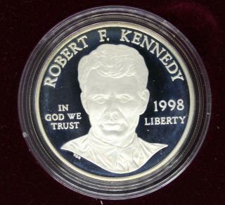 1998 S Robert F.  Kennedy Memorial Proof Commemorative Coin U.  S.  W/ Rare