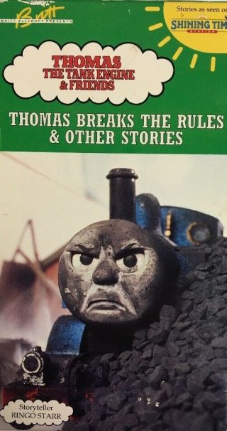 Thomas The Tank Engine & Friends Thomas Breaks The Rules Vhs - - Rare - Ship 24