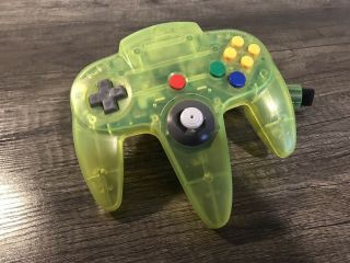 Rare Oem Nintendo 64 N64 Controller Extreme Green Lime Green Ok Stick