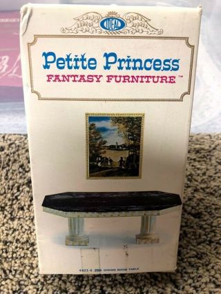 Vintage Ideal Petite Princess Dollhouse Furniture Dining Room Table