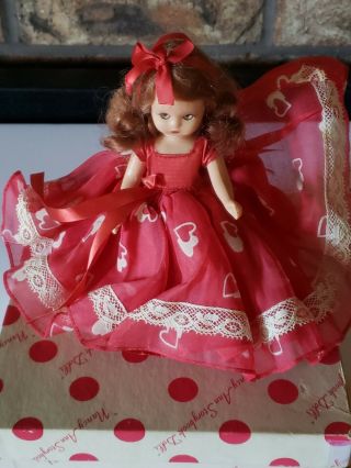 Vintage Nancy Ann Storybook Doll " Queen Of Hearts " 157 Red Dress
