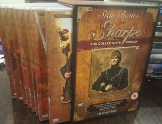 Sharpe Rare Dvd 15 - Disc Box Set Sean Bean British Tv Show Complete Series
