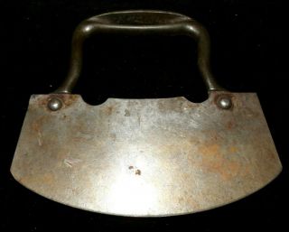 Vintage Antique Single Blade Food Chopper With Cast Iron Handle