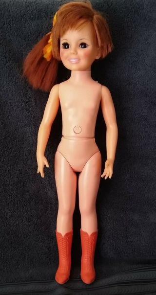 Ideal Crissy Doll 1971 Vintage Very And,  Doll And Boots Only