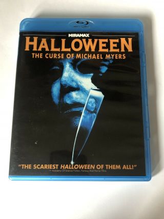 Halloween 6 Curse Of Michael Myers Blu - Ray Out Of Print Rare Miramax Horror Oop