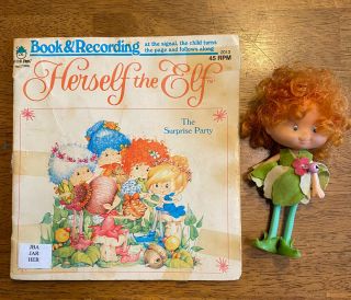 Vintage 1982 1983 American Greetings Herself The Elf Doll,  Book,  Cassette Tape
