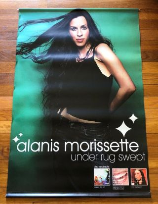 Alanis Morissette Under Rug Swept Ultra Rare Promo Vinyl Banner 