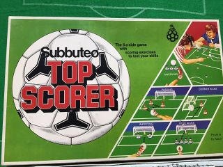 Rare Subbuteo Top Scorer 6 A Side Set Football Game