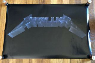 Metallica Black Album - Logo Rare Promo Poster 1991