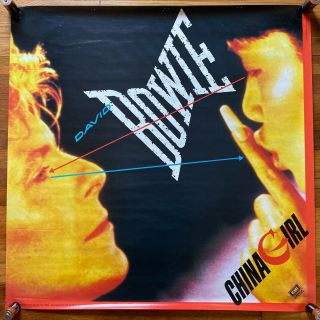 David Bowie China Girl Rare Vintage Promo Poster 1983