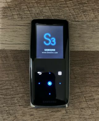 Samsung Yp - S3 Black Digital Mp3 Player 4gb Collectable Rare