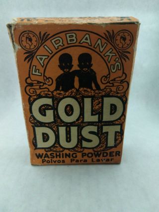 Antique Vintage Fairbanks Gold Dust Washing Powder Twins Usa