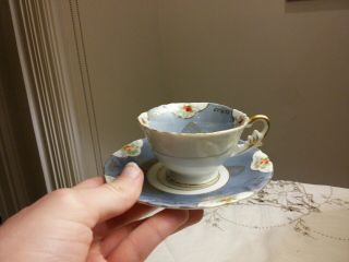 Ucagco China - Made In Occupied Japan - Blue And White Teacup And Saucer