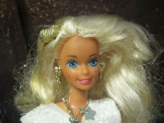 Vintage Barbie Sun Sensation Doll With Dazzling Jewelry 1991 Redressed