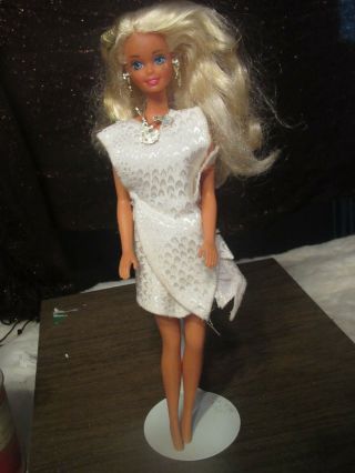 Vintage Barbie Sun Sensation Doll with Dazzling Jewelry 1991 redressed 2