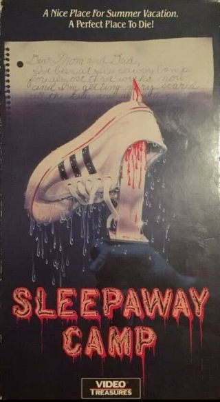 Sleepaway Camp Vhs - Video Treasures Rare Slasher Gore Horror Cult Big Box Sov