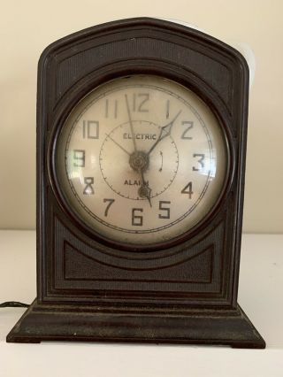 Antique Art Deco Clock For Repair Or Parts