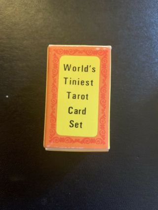 World’s Tiniest Tarot Card Set Rider - Waite Rare