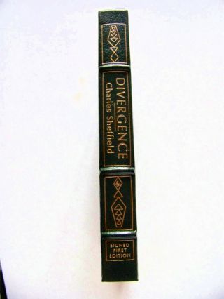 Rare Multi - Signed Easton Press Sci - Fi Divergence By Charles Sheffield Leather