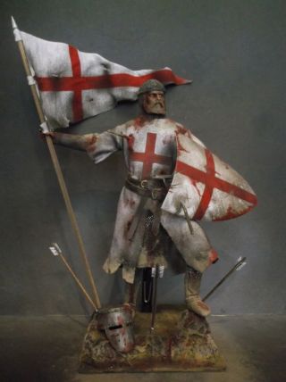 12 " Custom Templar Knight Crusader,  Medieval Holy Warrior 1/6 Figure Ignite