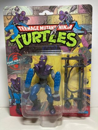 1988 Foot Soldier Teenage Mutant Ninja Turtles Tmnt Action Figure Nib 10 Back