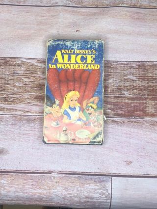 Alice In Wonderland The Classics Slipcover Vhs 1st Release 1986 Rare