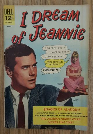 I Dream Of Jeannie 1 (dell,  April 1966) Rare Issue Vg -