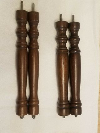 Vintage Antique Wooden Spindles,  Caps,  and Finials From Old Furniture 2
