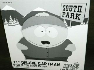 South Park Deluxe Cartman W/clyde Frog Plush Mezco Exclusive Boxed Set 11 "
