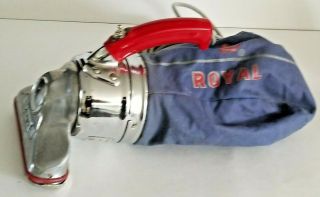Vintage Royal Prince 501 Hand Vac Handheld Vacuum RARE RED HANDLE 3
