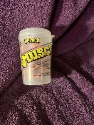 Vintage M U S C L E Muscle Men 10 Pack Trash Can In Can 1985