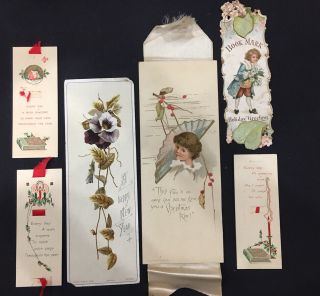 6 Antique Bookmarks Holiday
