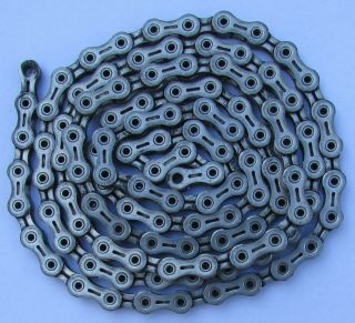 Shimano Dura Ace Cn - 7901 10 Speed Hollow Pin Chain 450 Miles Rare 112 Link