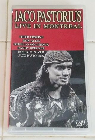 Jaco Pastorius Live In Montreal - Rare Japan Vhs Vpvr - 60825