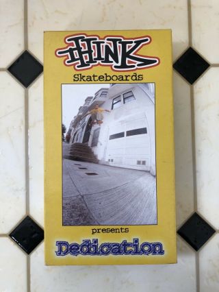 Think Skateboards Dedication Rare Vhs Skate Video