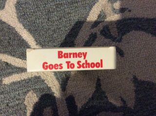 BARNEY GOES TO SCHOOL first cover VHS VIDEOTAPE Rare 3