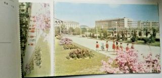 Rare 1965 Pyongyang Full Set of 12 detachable Postcards North Korea DPRK 3