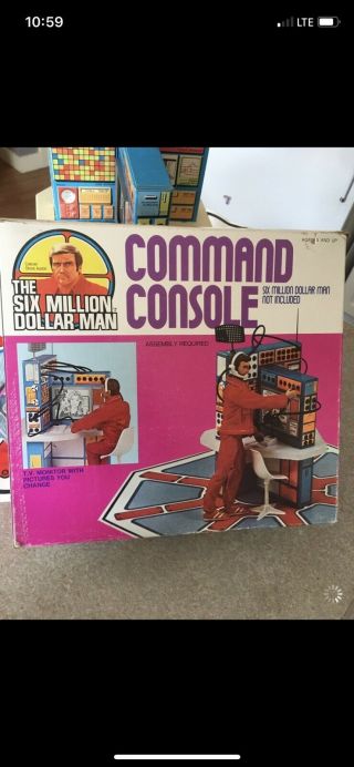 Six Million Dollar Man Command Console 1977 - Complete